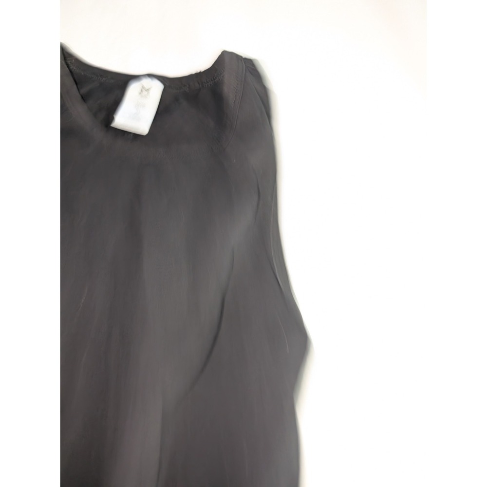 Members Mark Women's Size XS Black Sleeveless Tank Dress With Belt And Pockets - Picture 2 of 4